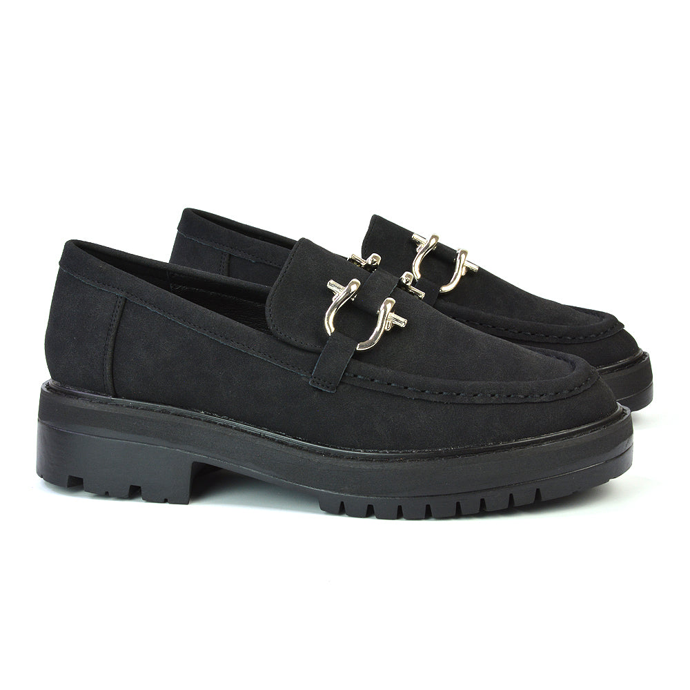 Is Riley Chunky Riley Chunky Bloc... - Black Faux Suede / UK 3 | EU 36 | US 5