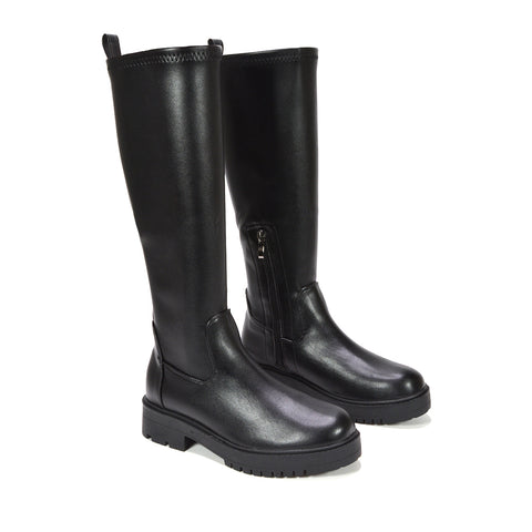 black long boots for women