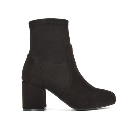 black ankle boots, black heeled ankle boots, ankle boots, heeled ankle boots, women's ankle boots