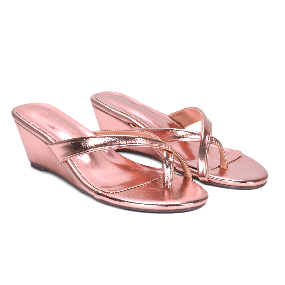 rose gold low wedge heel sandals, open toe rose gold wedge sandals women, rose gold evening wedge sandals