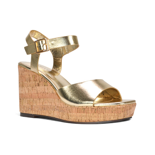 Best gold cork wedge sandals for women, Comfortable gold cork wedge sandals for women, Gold cork wedge sandals