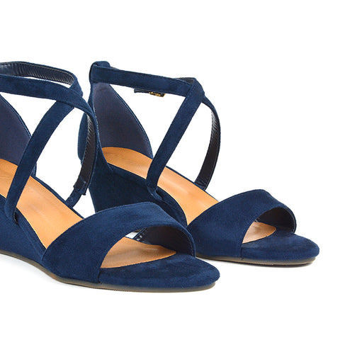 navy wedges, navy wedge heels, wedges, wedge heels