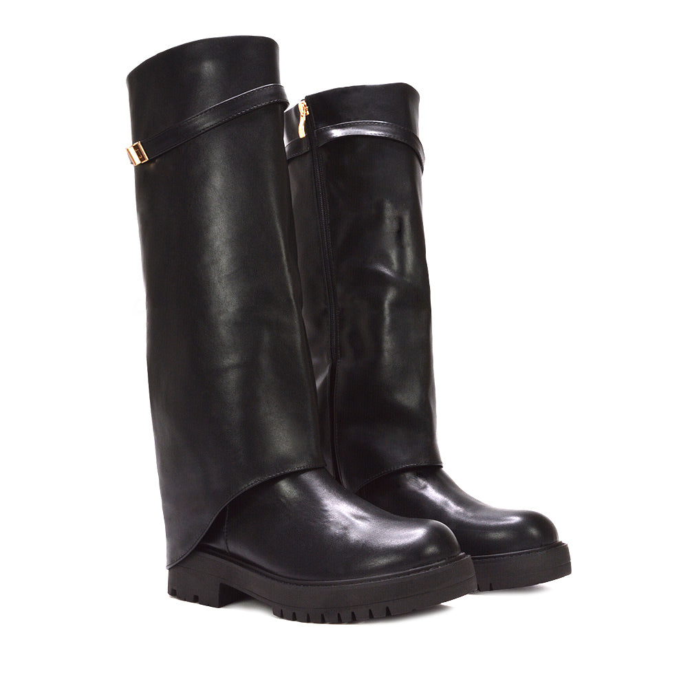 black chunky boots, black biker boots, chunky boots, biker boots, going out boots, affordable luxury boots, cold weather boots, modern silhouette boots