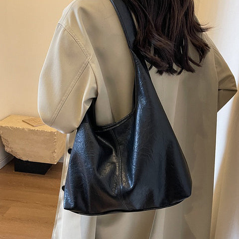 black large shoulder bag, black tote bag with shoulder strap, large shoulder bag, tote bag with shoulder strap