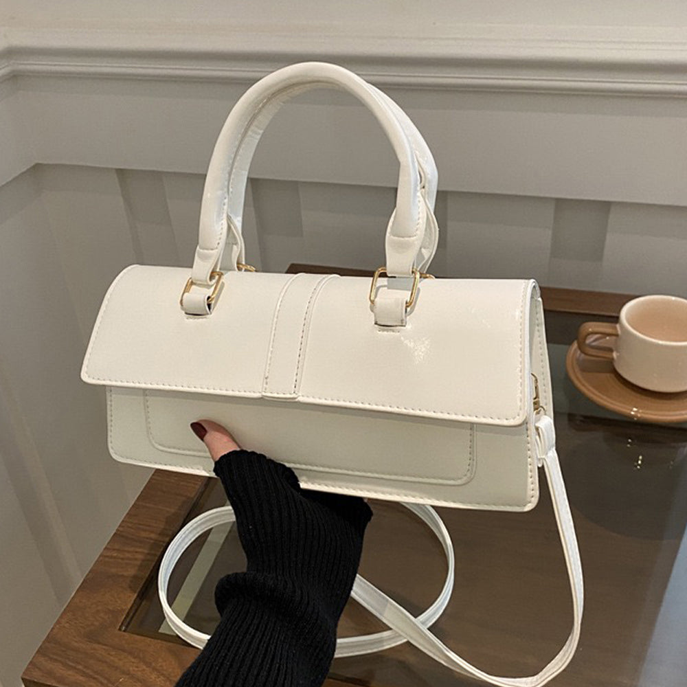 white adjustable strap handbag, white handbag with shoulder strap, adjustable strap handbag, handbag with shoulder strap