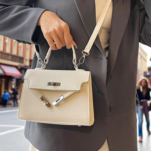 beige crossbody bag, beige tote bag, crossbody bag, tote bag, Small handbags with silver hardware