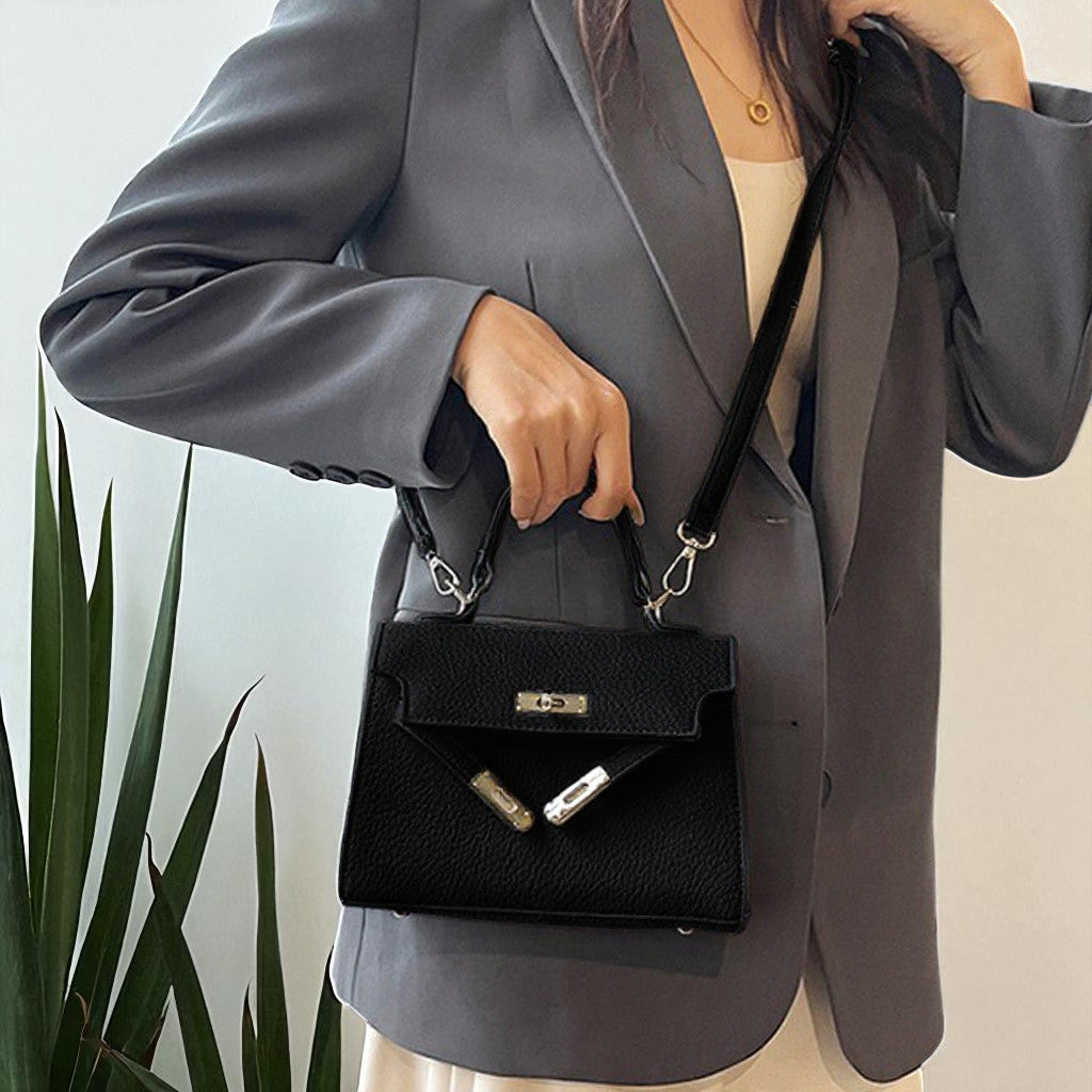 black mini crossbody bag, black going out bag, mini crossbody bag, going out bag, Chic everyday handbags