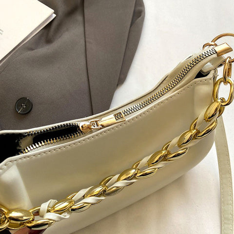 beige mini shoulder bag, beige mini handbag, mini shoulder bag, mini handbag, Elegant women's purse with detachable chain and strap