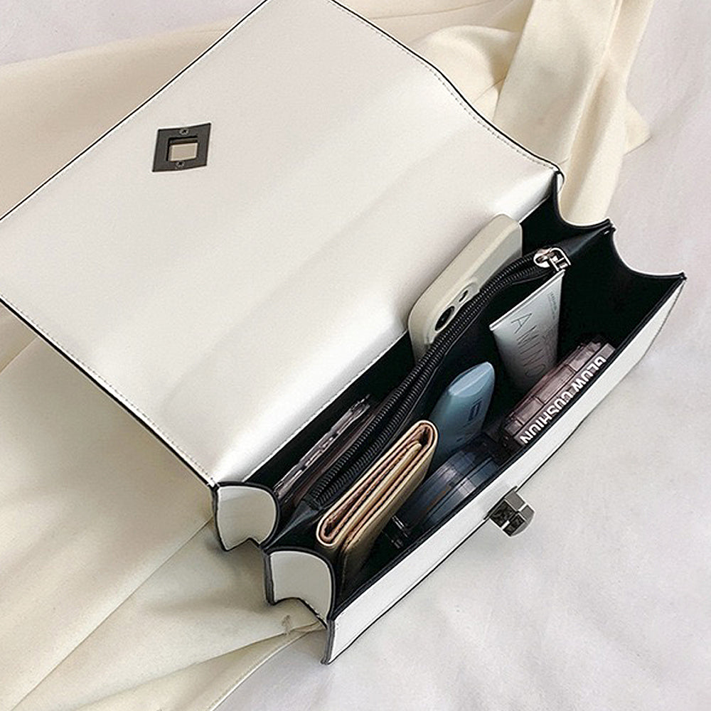 white shoulder bag with snakeskin texture, white faux leather bag with pattern, Elegant women’s handbag