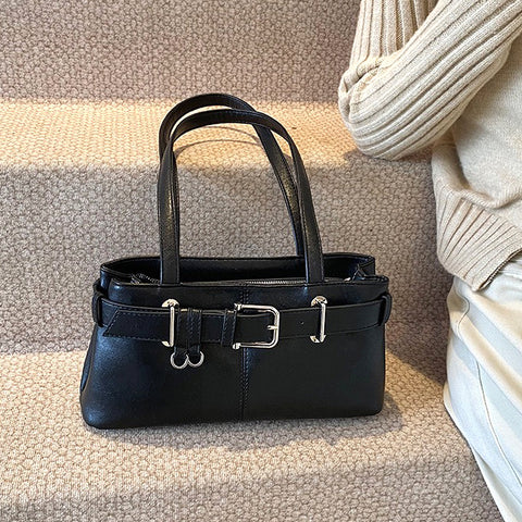 Women's everyday bag, Elegant black purse, Capsule wardrobe bag