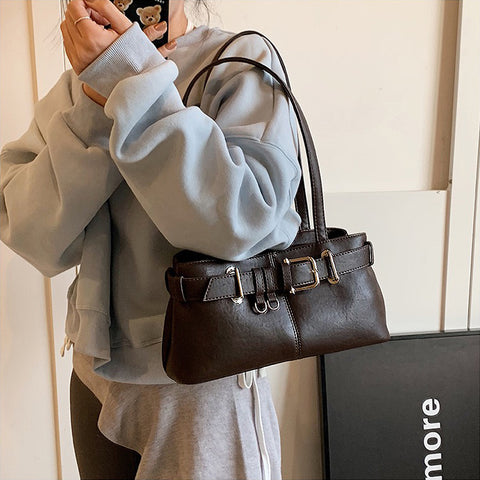 brown going out bag, brown small bag, Shoulder tote for women, Day-to-night bag