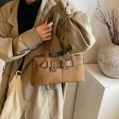 Women's everyday bag, Elegant tan purse, Capsule wardrobe bag