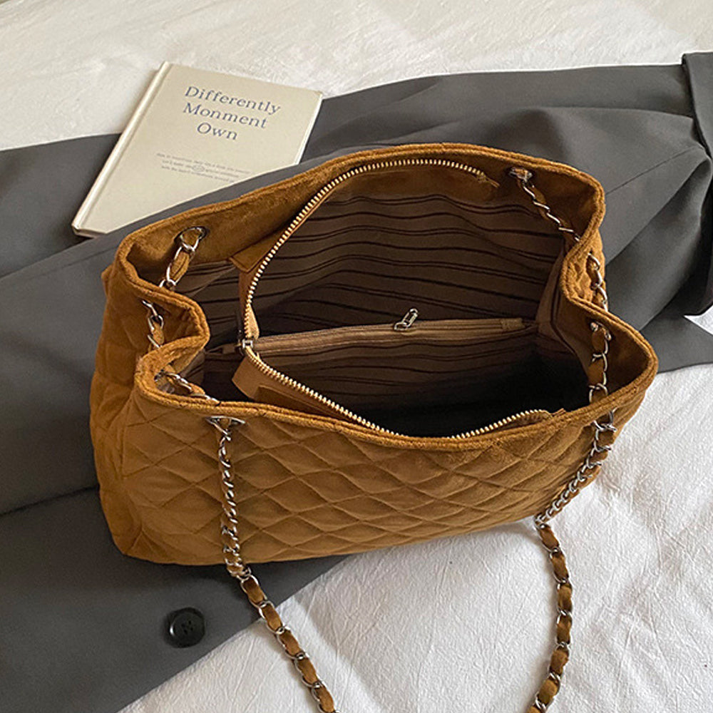 crossbody bag women, quilted handbag for women, evening bag with chain strap, tan quilted crossbody bag women, tan shoulder bag