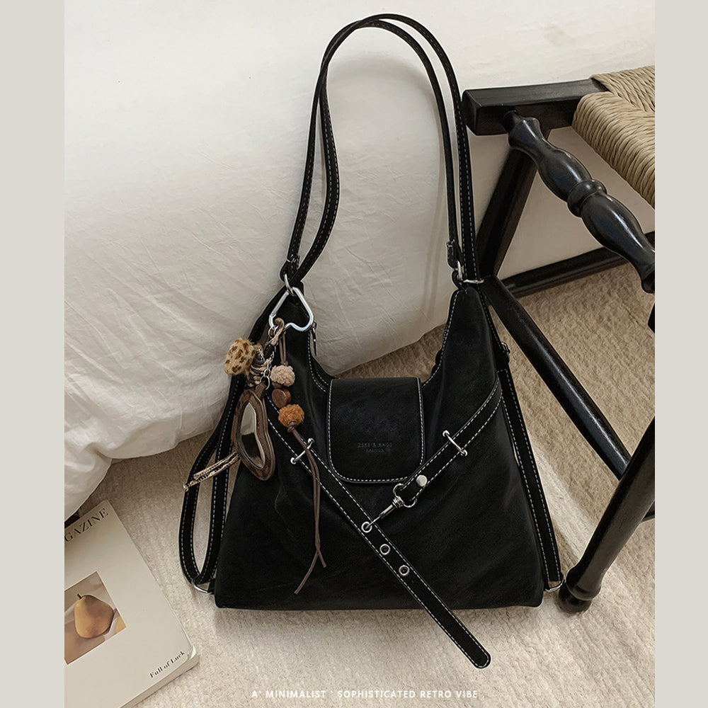 lightweight slouchy tote bag for women, everyday women's shoulder handbag, large shoulder tote bag for women, women's large handbag, black large tote bag women