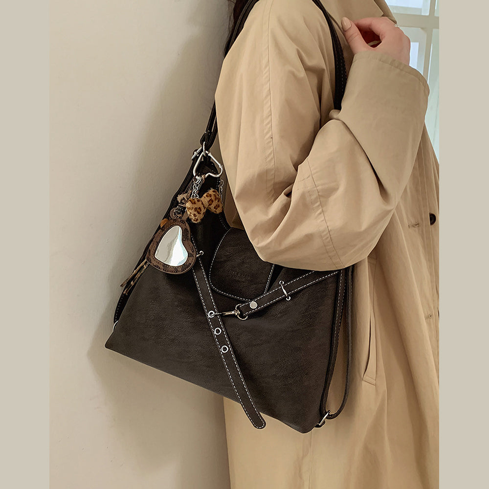 slouchy tote bag for women, stylish slouchy tote bag for women, affordable women's shoulder tote bag, women's shoulder purse, brown shoulder tote bag women