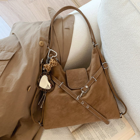 women's casual tote bag, trendy slouchy shoulder bag for women, women's tote bag for daily use, women's large handbag, tan everyday shoulder bag 
