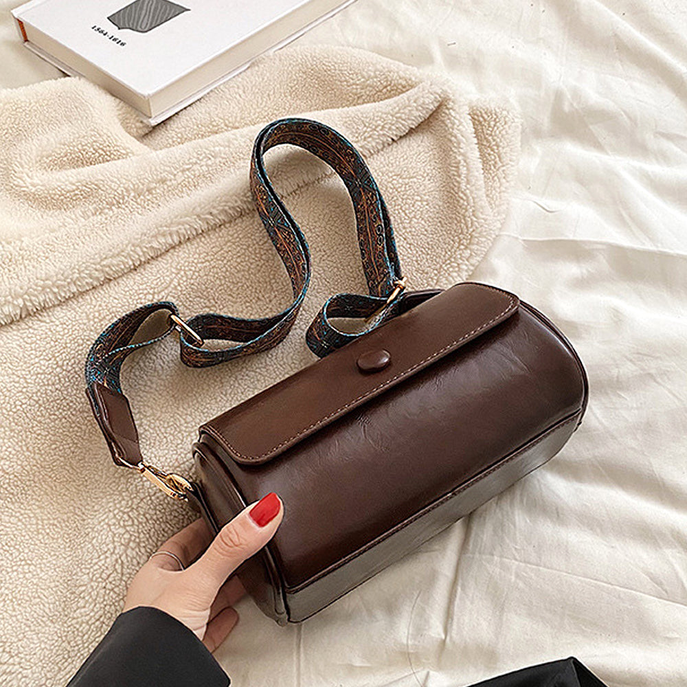 women's structured crossbody purse, elegant faux leather crossbody handbag women, women's fashion bag, brown shoulder bag, brown crossbody bag with shoulder strap