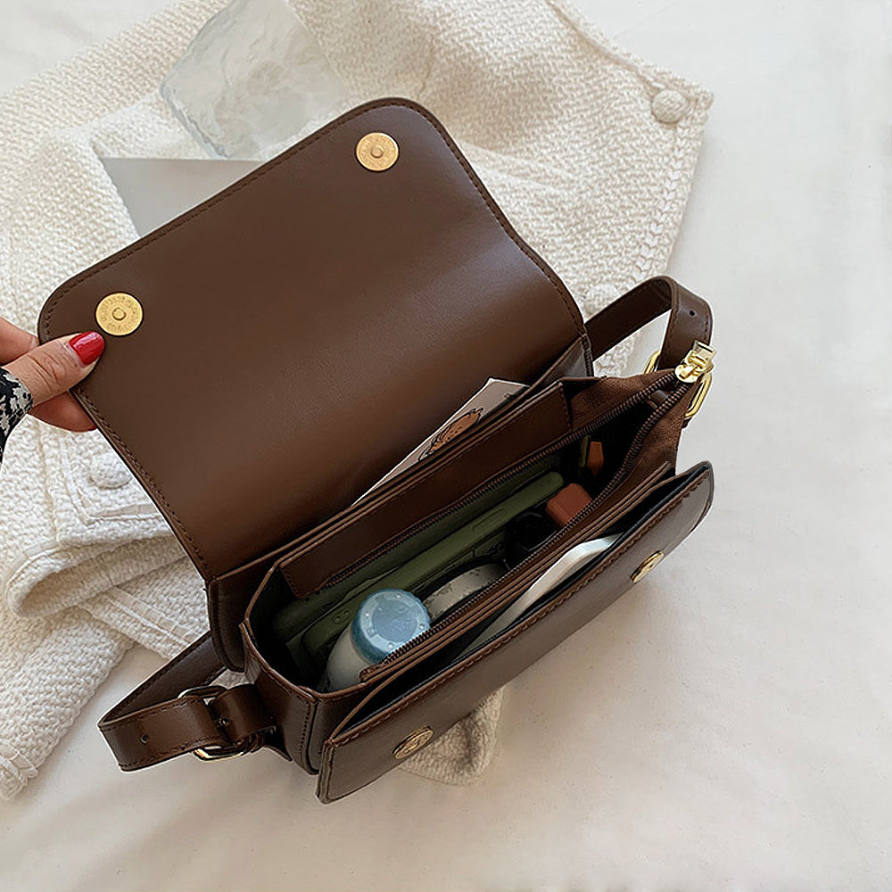 mini crossbody bag women, compact mini handbag for women, small crossbody bag women, brown crossbody bag with shoulder strap, brown going out bag