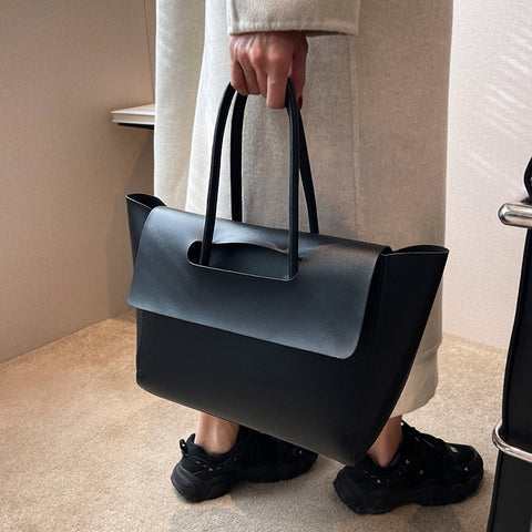 women's faux leather tote bag, women's work tote bag, large faux leather tote bag for work, faux leather bags, black tote bag, women's black tote bag