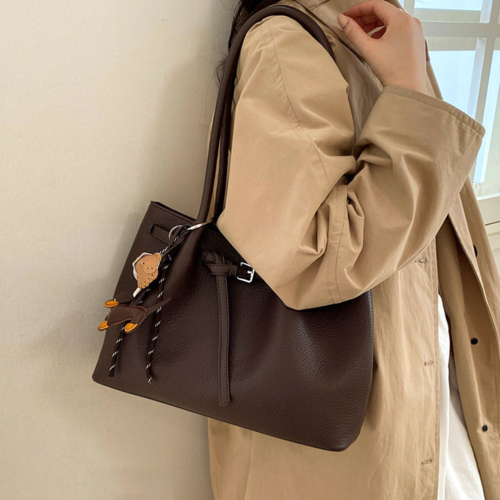 women's fashion tote bag, women's handbag with charm, women's tote handbag for work and shopping