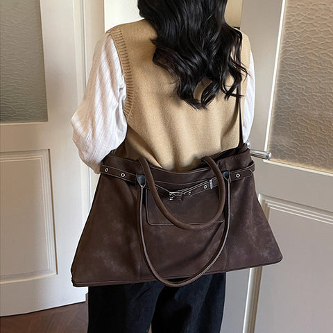 stylish women's tote bag, practical women's tote bag, practical work tote bag for women, brown tote bag