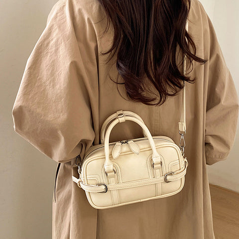 beige handbag