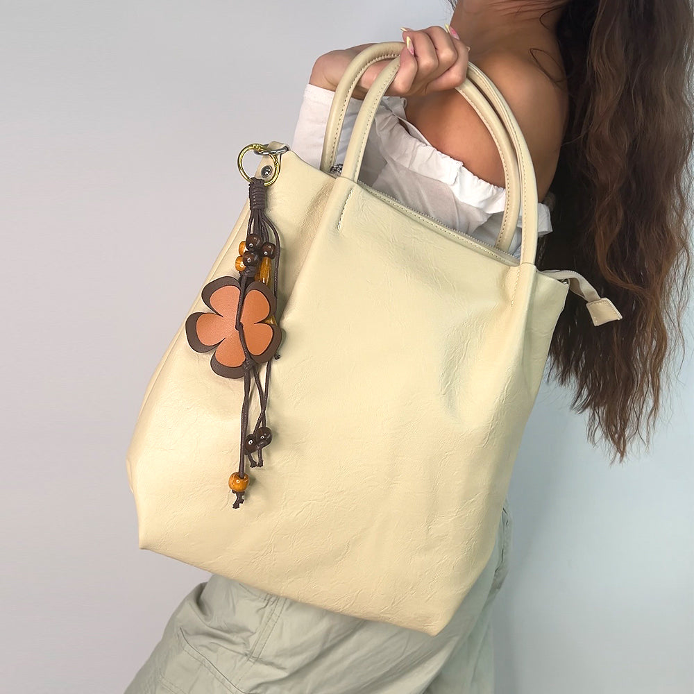 beige tote bag, women's beige shoulder tote bag
