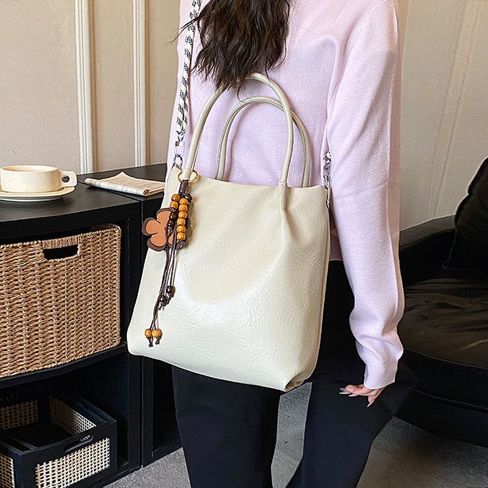 beige work tote bag for women, beige shoulder handbag