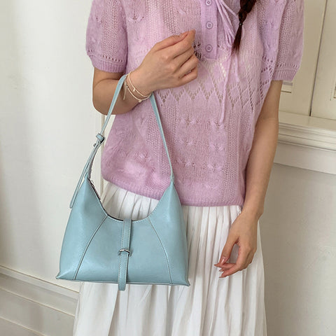 blue work handbag, blue office handbag with top handle