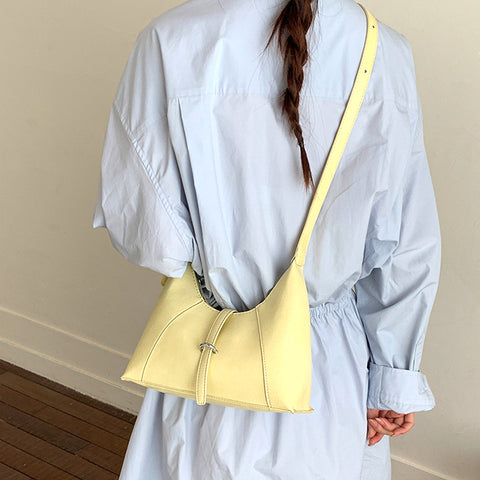 yellow shoulder bag for women, elegant yellow structured purse for casual outfits