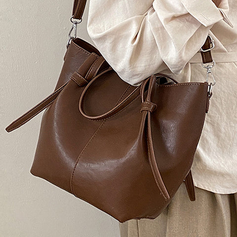 brown handbag for shopping and everyday use