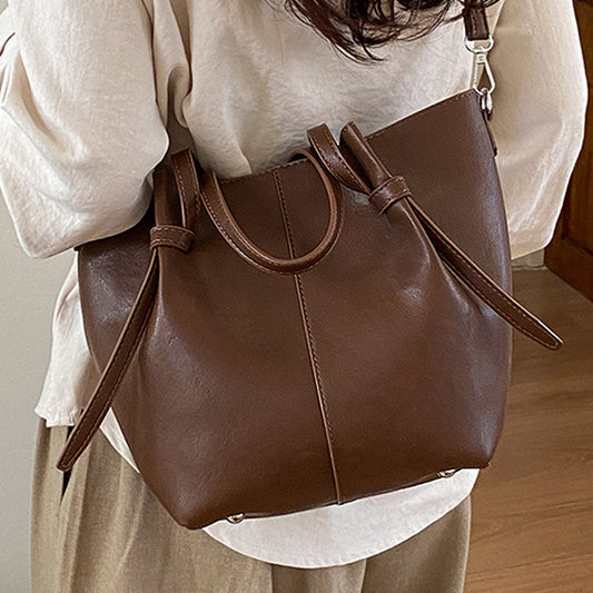 Brown Shoulder Tote Handbag