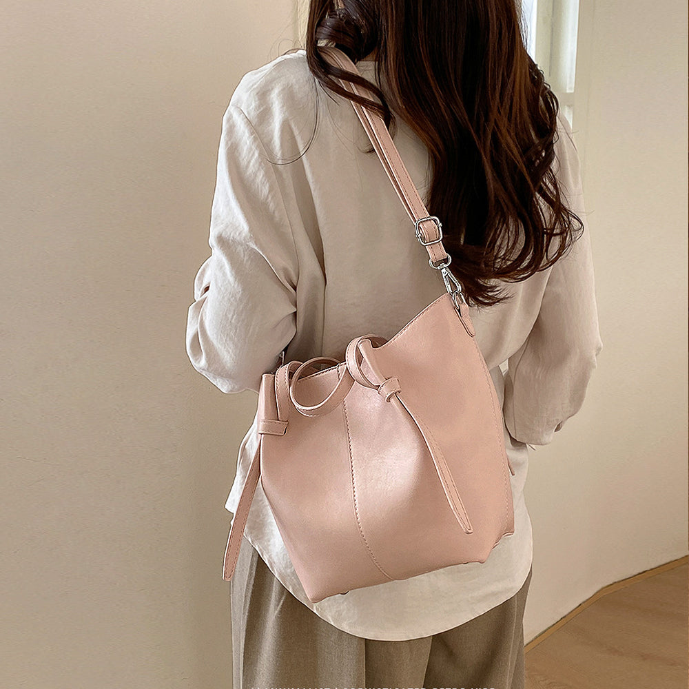 pink crossbody tote bag for women