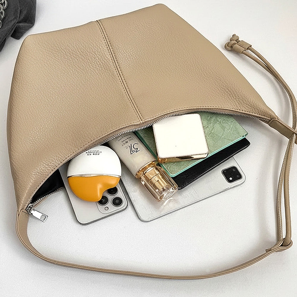 Neutral beige crossbody handbag for everyday use, Beige shoulder bag