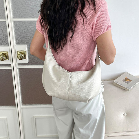 Everyday white fashion handbag, White bag for everyday use