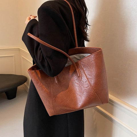 tan faux leather shoulder handbag, tan handbag for daily wear