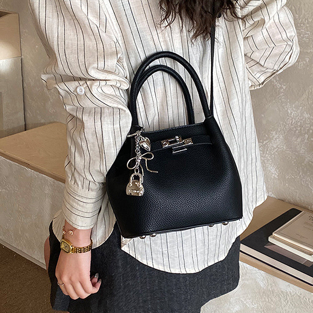 black satchel bag