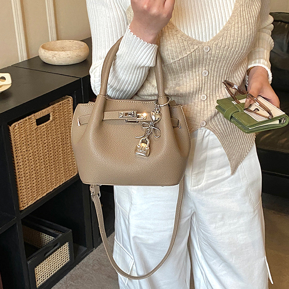 mini khaki handbag 