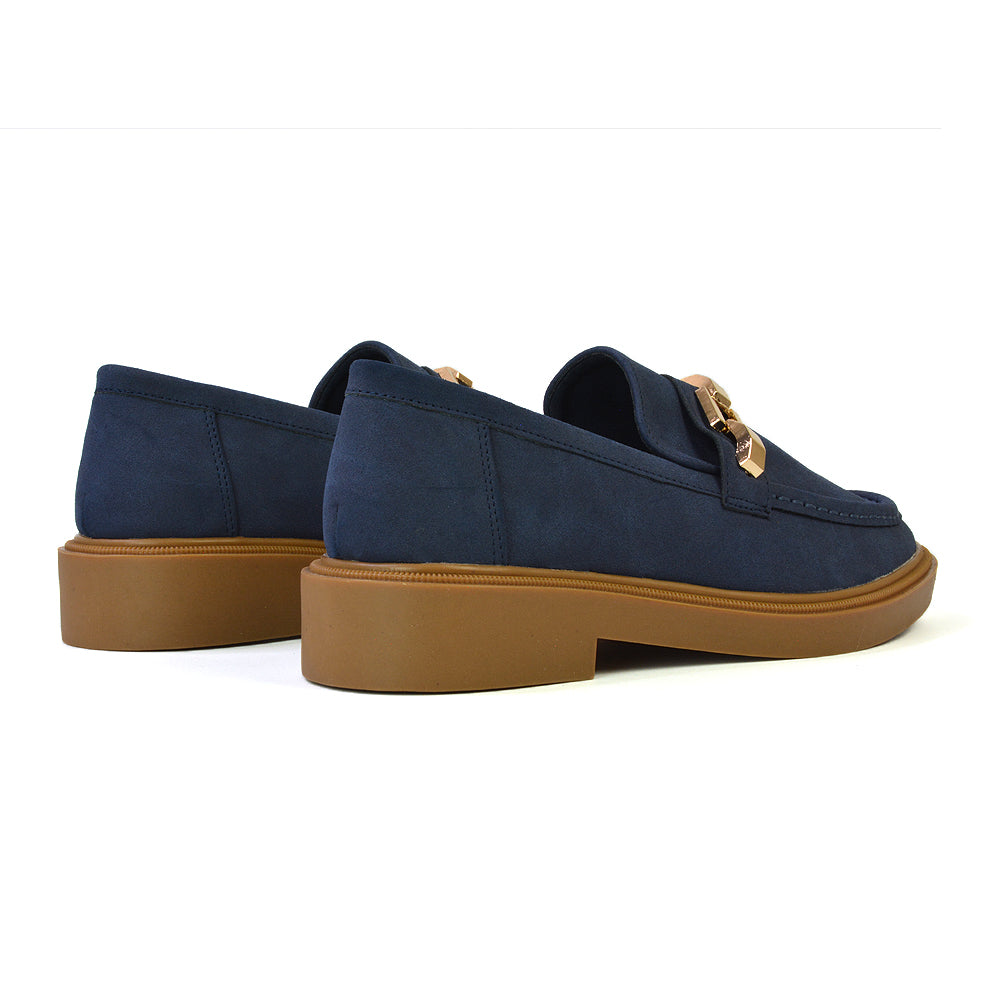 navy casual loafers