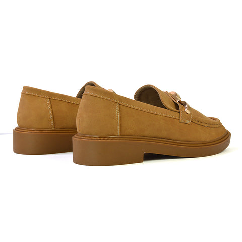 tan casual loafers
