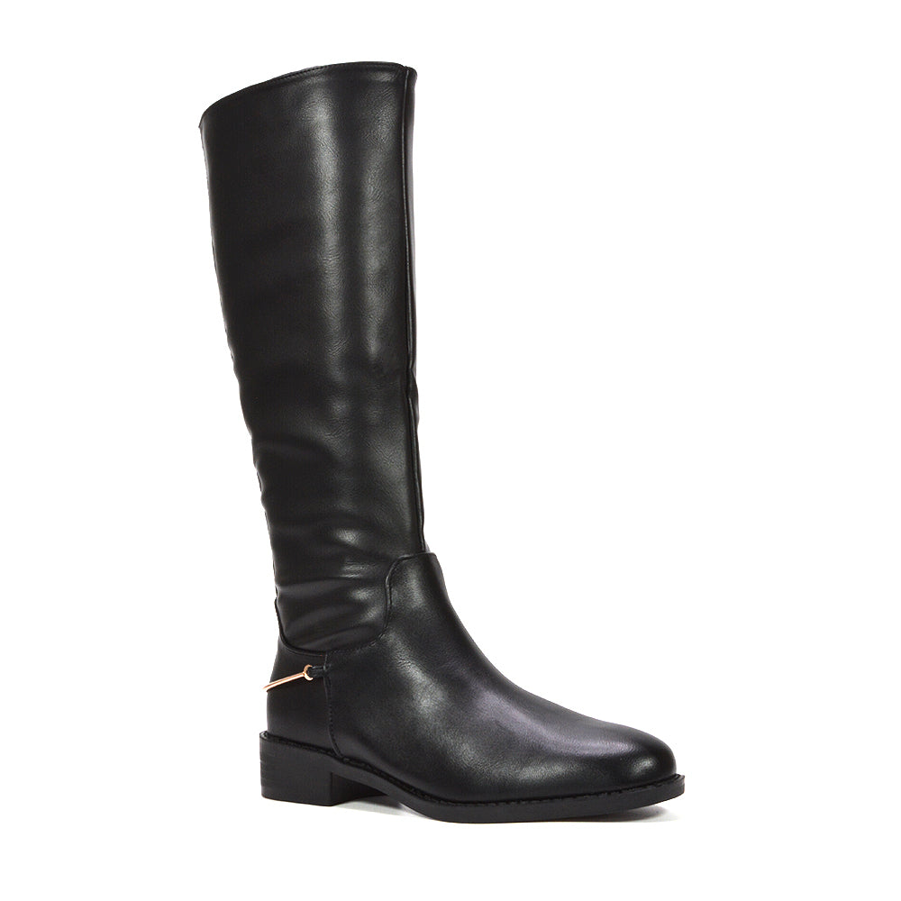 women's black knee high boots
