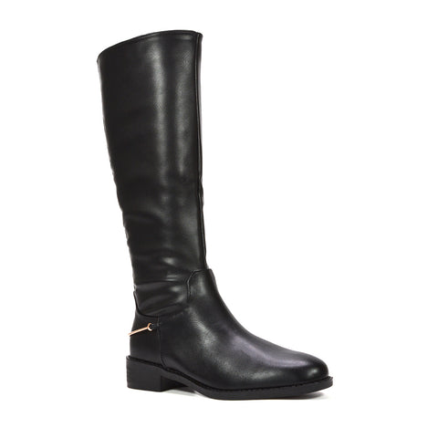 women's black knee high boots