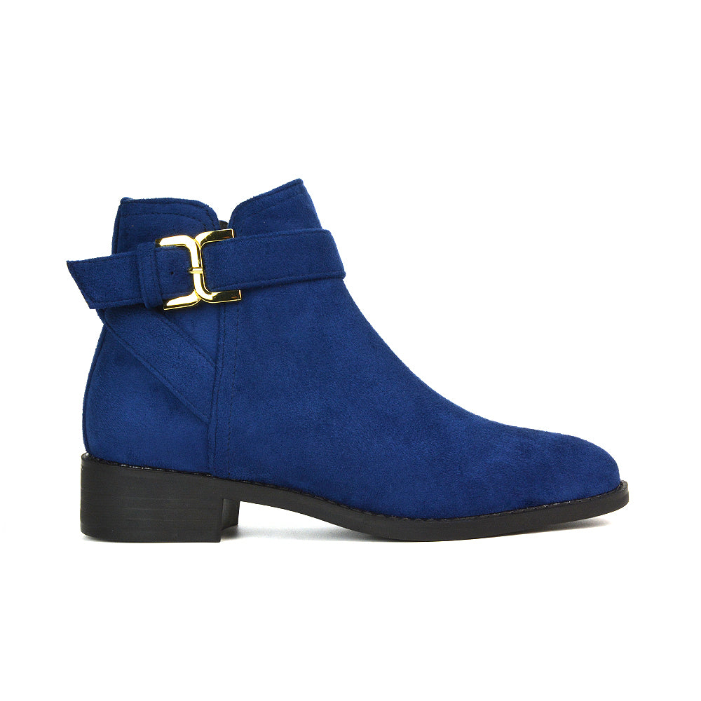 Women's Navy Chelsea Boots, Flat Ankle Boots For Women, Chelsea Boots Navy, Ankle Boots Navy