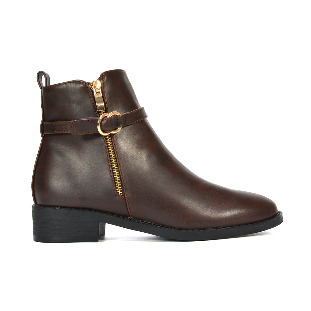 Stylish boots under budget, Where to buy brown ankle boots, Brown ankle boots with buckle detail