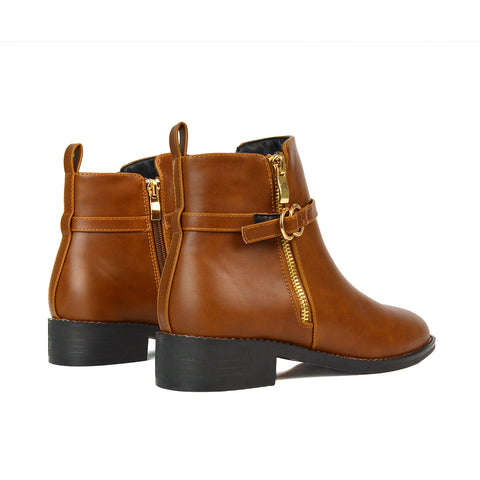 Tan Chelsea Boots Women, Tan Ankle Boots Women, Tan Casual Boots, Tan Flat Chelsea Boots