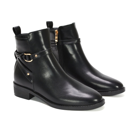 black Chelsea boots, black zip up boots, Chelsea boots, autumn ankle boots, trendy boots for women