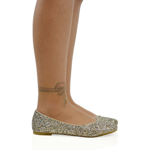 Multi | XY London | glitter pumps,glitter pump shoes,glitter ballerina shoes,glitter bridal shoes