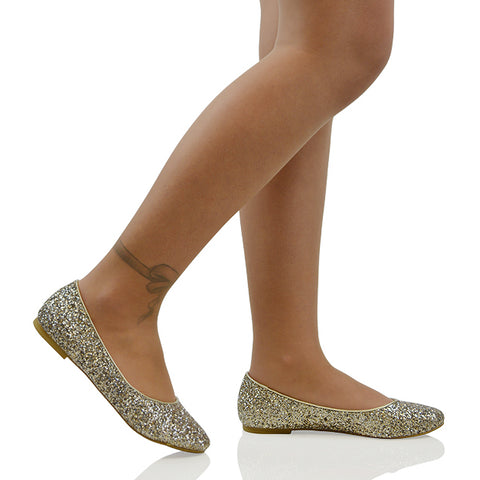 Multi | XY London | glitter pumps,glitter pump shoes,glitter ballerina shoes,glitter bridal shoes