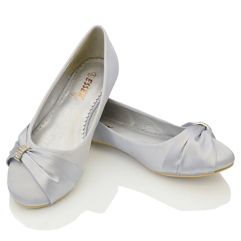 Silver | XY London | Silver Pumps,Silver Flats,Silver  Flat Shoes,Silver Ballet Shoes