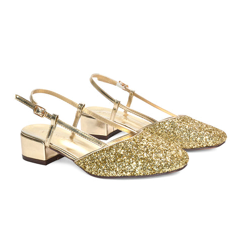 gold low block heels, gold heels, heels, low block heels, Strappy court shoes for weddings, Summer sandals for women